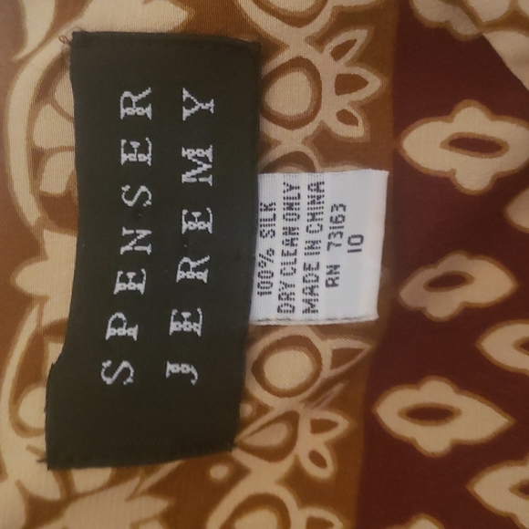 Vntg Spenser Jeremy 100% silk dress - Picture 8 of 11